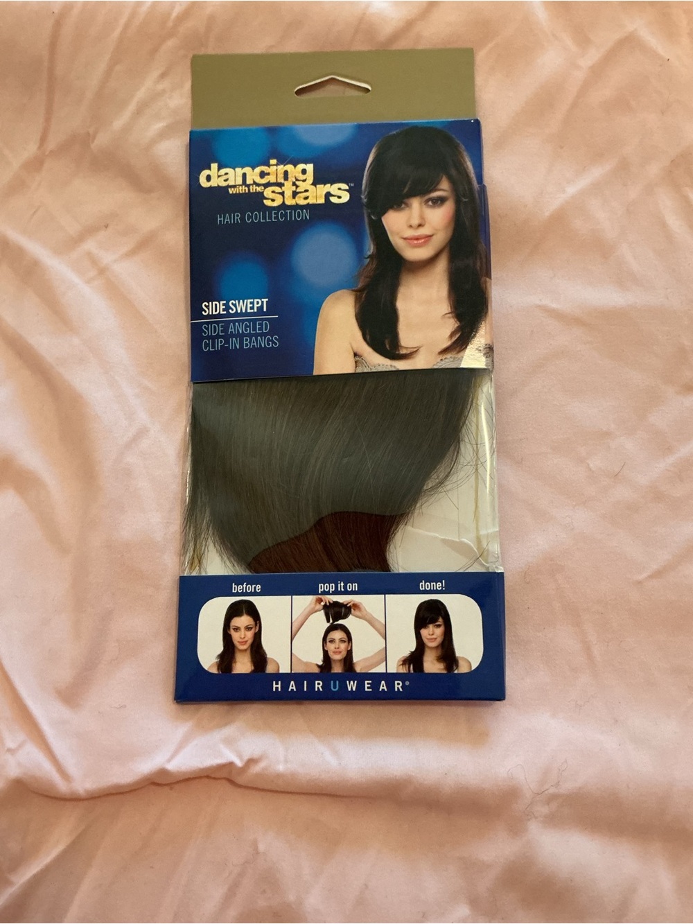 Side Swept Clip-In Bangs - Dark Brown DWTS
